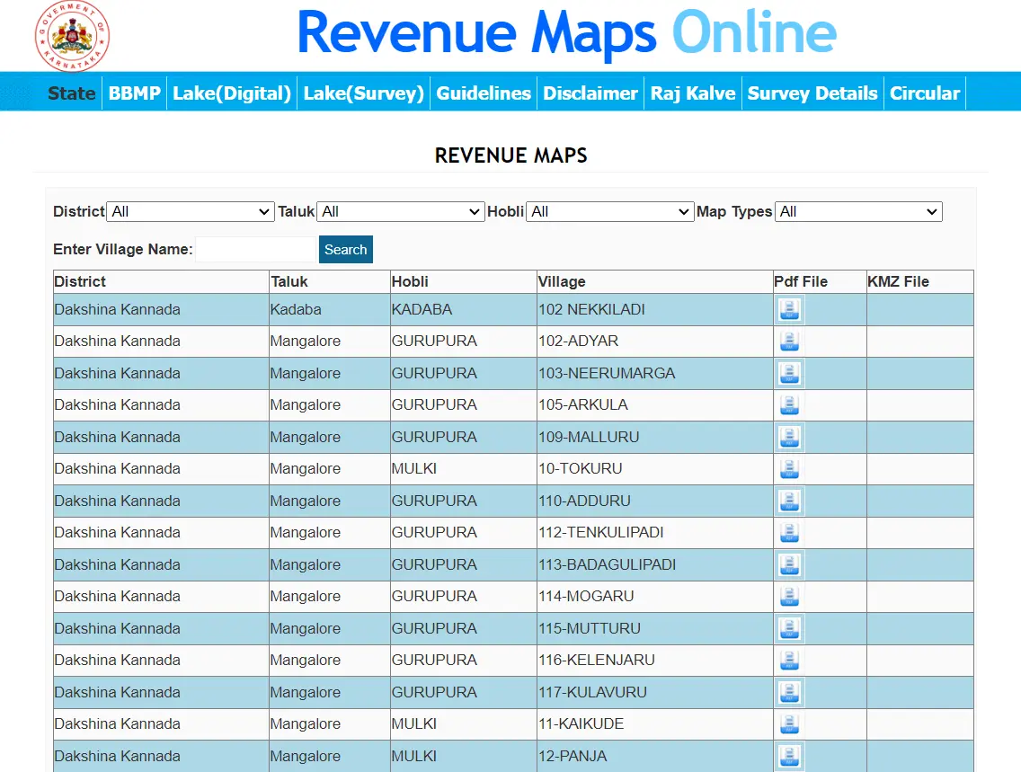 Revenue Maps Online
